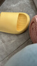 朴西新款EVA踩屎感厚底拖鞋女士居家室内情侣拖鞋男 黄色 35-36 实拍图
