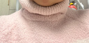戴维贝拉（DAVE＆BELLA）儿童高领毛衣半边绒雪尼尔男童上衣女童针织衫秋冬新款宝宝衣服 马卡龙粉【DB4237172】 120 cm（建议身高110-120cm） 实拍图