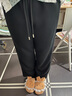 班尼路（Baleno）时尚拼接直筒裤女2025春秋季新款高腰垂感藏肉舒适百搭休闲长裤 实拍图