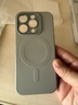 亿色【安全无铅认证】适用苹果16promax手机壳磁吸iphone16pro液态硅胶保护套16系列Magsafe充电ins款 【灰色】带Ai按键丨肤感液态磁吸壳 iphone 16 pro 实拍图