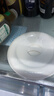 贝瑟斯 陶瓷碗蒸饭碗 蒸菜碗陶瓷蒸蛋碗带盖碗家用汤碗纯白瓷碗6.5英寸 实拍图