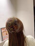 两世欢不硌头鲍鱼抓夹女弧形盘发发夹后脑勺头发鸭嘴夹开车做瑜伽都不掉 浅咖红大号 实拍图