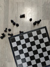 友邦（UB） 国际象棋黑白磁性折叠便携成人儿童学生教学用棋4812B-C(大号) 实拍图