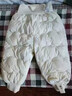 巴拉巴拉婴儿羽绒裤宝宝高腰护肚长裤男女童冬装2025新款保暖时尚束脚裤 奶白小兔-白鸭绒 90 cm-充绒量23g 实拍图