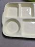 佩尔森陶瓷分格餐盘大人家用减脂月子餐分隔食堂孕妇儿童早餐分餐盘餐具 【奶油色】五格分餐盘-升级款 实拍图