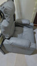 奕华盛电竞椅沙发家用办公游戏可坐靠躺睡觉网吧电脑椅单人懒人沙发 高级灰+头枕+脚踏【钢架滑轮款】 实拍图