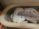 婴儿洗澡盆儿童浴盆大号宝宝可折叠可坐可躺洗澡神器新生儿童用品 【触屏感温】火山灰+悬浮垫 实拍图