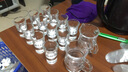 畅印 白酒杯玻璃小号烈酒威士忌洋酒杯家用一口杯套装分酒器小酒盅 酒壶子弹杯 12只厚底子弹杯30ml+分酒器2 实拍图