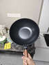 炊大皇炒锅铁锅健康0无涂层蜂窝纹32cm家用炒菜锅玄铁XT32CGH 实拍图