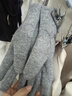玖慕（JIUMU）绵羊毛保暖手套女冬季加厚加绒户外开车骑行防风防寒可触屏手套 实拍图