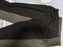 海澜之家（HLA）男士保暖裤男加绒加厚护膝贴420克10A抗菌抗静电毛裤棉裤打底裤 420克加绒加厚2条装-黑色+深灰 3XL /185(170-190斤) 实拍图