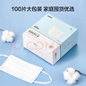 京东京造 一次性医用口罩100片独立包装【超柔系】防尘防晒面罩白色 实拍图