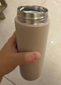 米家 保温杯 316不锈钢水杯 男女士杯子 大容量茶杯便携 350ml白色 实拍图