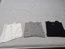 海澜之家背心男纯棉男士背心100%纯棉汗衫男宽松大码老头衫打底背心男保暖 100%纯棉-黑色/白色/灰色(3件装) 2XL -180/105(150-170斤) 实拍图