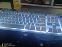 银雕(YINDIAO) K500键盘彩包升级版 机械手感 游戏背光电竞办公USB外接 全尺寸 蓝白双拼白光有线键盘 实拍图
