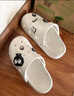 朴西凉鞋女款2025年新款夏季居家用洞洞鞋女厚底防滑女士凉鞋情侣拖 曼波绿+煤球鞋花 35-36 实拍图