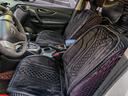 梦多福汽车加热坐垫石墨烯座椅垫电加热腰靠一体车载车用秋冬季毛绒保暖 3S速热【甄选银狐绒】双座-雅黑【智能启停】 12V24V通用座椅改装背靠一体防滑加热垫 实拍图