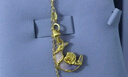 周大生黄金莫奈吊坠月下玫瑰足金硬金荧光珐琅项链送女友生日礼物 1.10g 实拍图