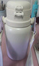 哈尔斯保温杯316不锈钢男女士大容量吸管双饮水杯子学生带背带750ML紫色 实拍图