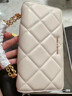 CHARLES&KEITH质感菱格链条小方钱包女包包女包生日礼物CK6-10680924 Cream奶白色 XS 实拍图