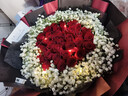 幽客玉品鲜花速递红玫瑰花束表白送女友老婆生日礼物全国同城配送 33朵红玫瑰花束—女王款 实拍图