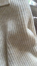 优衣库女装可机洗罗纹半开领针织衫/毛衣25秋冬新款480414 30 浅米色 XL 实拍图