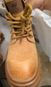 骆驼（CAMEL）大黄靴女都市户外四季可穿系带工装靴马丁靴 L23W307016 黄棕 36 实拍图