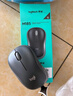 罗技（Logitech）M185鼠标 无线鼠标 办公鼠标 对称鼠标 黑色灰边 带无线2.4G接收器 实拍图