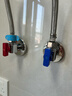 九牧（JOMOO）铜阀体全开大流量三角阀燃气热水器角阀水阀单冷加厚球阀74105 实拍图