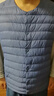鸭鸭（YAYA）反季羽绒服男冬季轻薄羽绒背心内穿马夹男士保暖内胆薄款马甲KX 雾霾蓝 M /170 实拍图