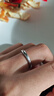 唯一（Winy）情侣戒指一对实用求婚戒指男士女款生日礼物情侣对戒纯银999 实拍图