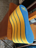 英发（YINGFA）多层夹角浮板八字板专业游泳训练装备训练夹腿板打水板 黄色(长23,宽4,厚13.5)cm 实拍图