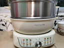 九阳（Joyoung）电火锅U底秒涮电煮锅分体可拆洗家用多功能锅上蒸下煮5.5L大容量火锅锅不粘锅G558S【0氟有钛 】 实拍图