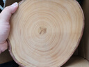 陳州 银杏木砧板实木菜板整木家用案板泰兴白果树菜板原木刀板圆菜墩 【26-27*3cm】带皮圆 小 1人用 实拍图