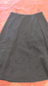 优衣库女装绒面针织喇叭中裙/半身裙裙子481434 08 深灰色 M /160/68A 实拍图