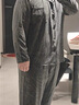 浪莎睡衣男士款秋冬季保暖可外穿加肥加大加大码胖子肥佬家居服套装 实拍图
