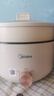 美的（Midea）电煮锅 电火锅 泡面锅 宿舍小火锅 蒸煮一体电蒸锅 多功能涮肉电煮锅火锅锅 3L 配带蒸笼 HGE2511 实拍图