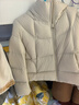 坦博尔泡芙连帽羽绒服女短款韩版面包服小个子秋冬外套TBF530360D 知春米 M (165)（建议体重120斤-130斤） 实拍图