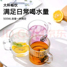 乐美雅（Luminarc）玻璃杯带把手水杯茶杯钢化玻璃咖啡杯微波炉可用冰川纹500ml*2 实拍图