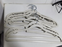收米（ShouMi）衣架无痕防滑家用挂衣防肩角晾衣架学生宿舍衣服架子衣柜收纳神器 防滑无痕双位款【静谧灰】 10个 1件【共10只】 实拍图