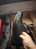 宜驰（EGCHI）新款商务休闲鞋男皮鞋大码套脚头层牛皮中年鞋子 36274 黑色 41 实拍图
