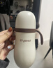 世喜婴儿保温杯幼儿小月龄316L不锈钢吸管学饮杯外出保温奶瓶学生套款 实拍图