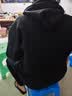 NASA GISS官方潮牌连帽卫衣男加绒加厚宽松外套青少年上衣 黑色加绒 2XL 实拍图