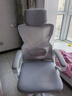 朗域轩品人体工学电竞椅人工力学座椅久坐护腰宿舍游戏电脑椅子可躺写字椅 【4级气杆】可后躺+乳胶-白灰 120-155度(含) 联动扶手 四向腰托 实拍图