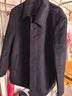 杉杉【羊毛保暖】毛呢大衣男秋冬加厚柔软抗皱耐磨商务休闲中长款外套 黑色 2XL 185/100A 实拍图
