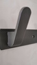 德力西（DELIXI）挂衣架壁挂门后挂衣钩免打孔进门玄关强力粘贴排钩衣帽钩子76 枪灰色挂衣钩三钩 1只 实拍图