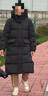 优衣库女装高级保暖羽绒长大衣/老爸评测外套夹克25秋冬481014 09 黑色 S /155/80A 实拍图