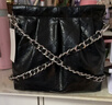 CHARLES&KEITH链条单肩腋下托特包流浪包包女包女友生日礼物CK2-20671559 Noir黑色 M 实拍图
