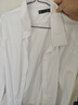 京东京造【高端100支】衬衫男白衬衫长袖衬衫秋冬外套高端 白色43 实拍图
