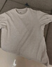优衣库男装女装柔软圆领T恤/休闲长袖上衣25秋冬新款479783 31 米色 M /170/92A 实拍图